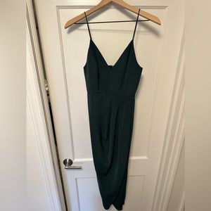 Shona Joy. Size AUS 6/ US size 2. Dark green midi dress. Worn once.